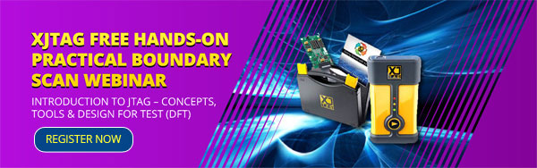  XJTAG Free Hands-on Practical Boundary Scan Webinar Banner