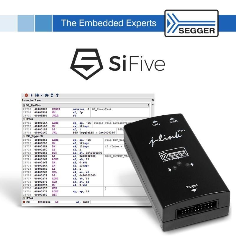 SEGGER announces comprehensive support for SiFive Insight debug/trace platform