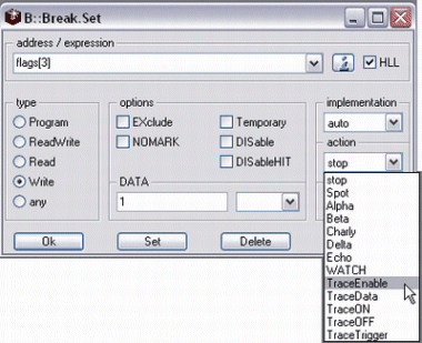 Trace Filter and Trigger